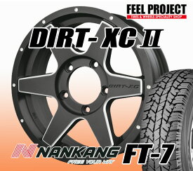 【タイヤ交換可能】送料無料 ジムニー DIRT-XC3 ＆ NANKANG FT-7 175/80R16 【175/80-16】 夏タイヤ ホイール 4本セット 冬 ナンカン