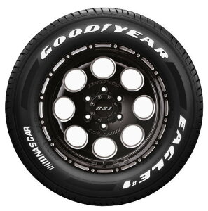 【取付対象】E26キャラバン用!JF008M(ブラッククリア)&GOODYEAR EAGLE #1 NASCAR 215/65-16C 4本セット
