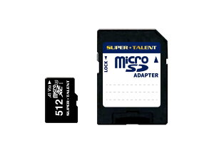 SUPERTALENT ST12MSU1P UHS-I microSDXC[J[h 512GB Class10 SDXCϊA_v^t