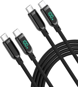  LEDfBXvCϋviC USB-C  USB-C P[u 100W PDΉ MacBook Pro/Air iPad Pro iPad Air 4 Galaxy S20 Pixel LG Ή