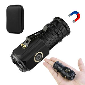 LED �����d�� �����^ �y�� �n���f�B���C�g 2000lm ���P�x �ϏՌ� �|�P�b�g�N���b�v�t�� �}�O�l�b�g�t�� 5�Ɩ����[�h �~�j���C�g �A���~������ COB���[�N���C�g TypeC�}���[�d �o�R �T�� �U�� �_