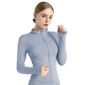 Yodilala ランニング ジャケット レディース フルジップ 長袖 軽量 スリムフィット レディースコート スポーツウェア ヨガウェア 親指穴付 トレーニング ジム アウトドア 秋 冬 春