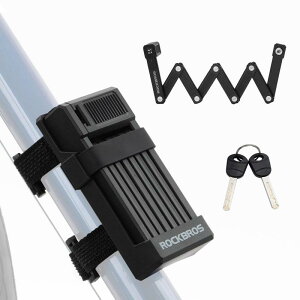 ROCKBROS(���b�N�u���X)�u���[�h���b�N ���]�� �� �L�[�� ���]�ԗp���b�N �܂肽���� �`�F�[�����b�N ��� 65cm ����h�~ �R���p�N�g �����^�ѕ֗� ��2�{��t ��t�u���P�b�g�t �o�C�N �ʋ� �u