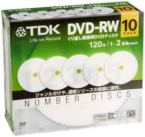 TDK LoR ^pDVD-RW JԂ^p fW^^Ή(CPRM) 1-2{ io[fBXNV[Y