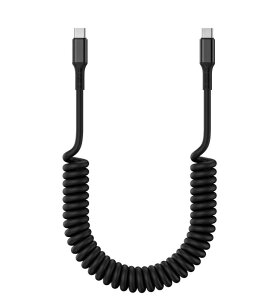 AXYO Type-Cto Type-C �P�[�u�� �J�[���R�[�h�� PD�Ή� 20V 3A 60W�ő�}���[�d �f�[�^�]�� ��100cm �����L�т�J�[���P�[�u�� Type-C�|�[�g�̃f�o�C�X�ɑΉ� USB-C to USB-C 1M �u���b�N