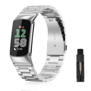 [ReHowy] �o���h Fitbit Charge 6 / Fitbit Charge 5 �Ή� �����o���h �r�W�l�X�� �X�e�����X�� �T�C�Y���߉\ �����H��t�� �����x���g �ւ��x���g �R���p�`�u�� Fitbit Charge 6 / Fitbit