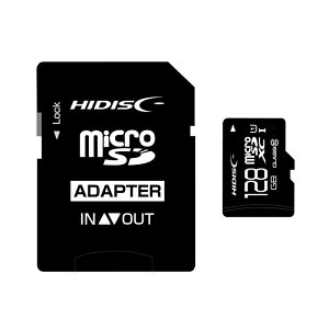 microSDXC�J�[�h 128GB CLASS10 UHS-1�Ή� �A�_�v�^�t��[M��1/2]