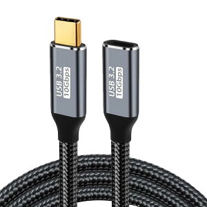 Type-C �����P�[�u�� USB-C to USB-C �yPD�Ή� 100W�}���[�d/ USB 3.1 Gen2�W�� 10Gbps�f�[�^�]���z 20V/5A�������[�d 4K/60Hz�f���o�� �����ϋv �i�C�����҂� �^�C�vC�Ή�