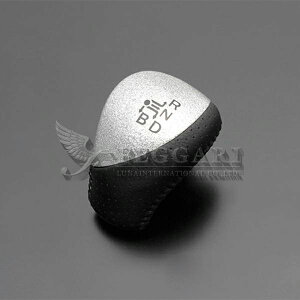 ノア・ヴォクシー 80系(ZWR80G/ZRR8#W/ZRR8#G) ハイブリッド車 シルバーメタリック ビッグサイズ(Ver1) シフトノブ 高品質 / フェガーリ FEGGARI ルナ インターナショナル LUNA