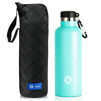 FJbottle 水筒 750ml 真空断熱 保温 保冷 第2世代 スポーツボトル 直飲み ステンレスボトル スポーツ飲料対応 水筒カバー付き 男の子 女の子 大人 子供 送料無料