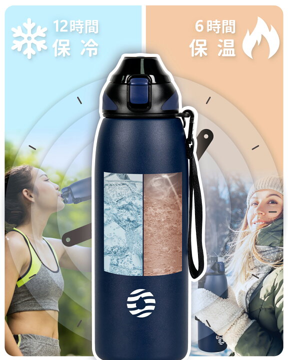 楽天市場 送料無料 Fjbottle 水筒 1リットル 真空断熱 ワンタッチ スポーツボトル 1l 保温 保冷 スポーツ飲料対応 広口 洗いやすい ステンレスボトル 水筒カバー 洗浄用スポンジ付き 女の子 男の子 おしゃれ 大人 子供 Feijian