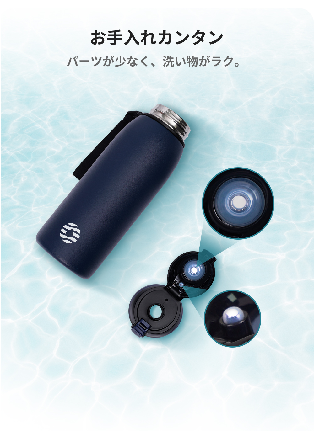 楽天市場】【送料無料】FJbottle 水筒 0.8リットル 真空断熱 