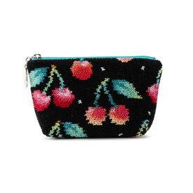 フェイラー公式/LOVERARY チェリードット　舟型ポーチS　L/CRD-253044