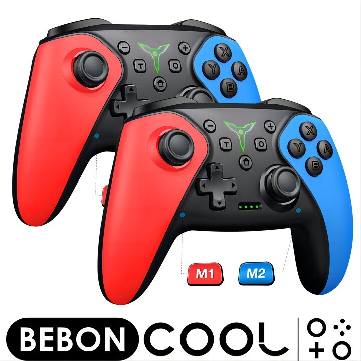 楽天市場】【2台セット】Switch コントローラー BEBONCOOL ニンテンド  
