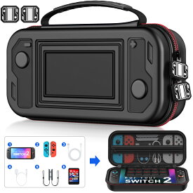 【P8倍＋200円クーポン配布中】switch2ケース収納 ケース ニンテンドー ケース BEBONCOOL保護カバー 収納バッグ 防塵 防汚 耐衝撃 ナイロン素材 全面保護型 消臭 大容量 ゲームカード32枚 旅行用 キャリングセット 小物収納可 持ち運び便利