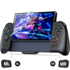 【Switch2専用★300円クーポン配布中】Switch2 コントローラー ニンテンドー グリップコントローラー ニンテンドースイッチ2 コントローラー スリープ復帰 RGBライト マクロ機能 ジャイロセンサー搭載 振動 無線接続 BEBONCOOL ステイックキャップ交換 ブラック 一年保証