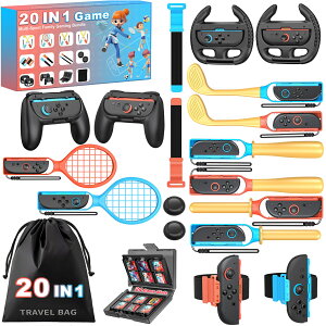 �y22 in 1�Z�b�g�z Nintendo Switch2 Sports �Q�[���p �A�N�Z�T���[�Z�b�g �A�N�Z�T���o���h�� �̊��Q�[���Ή� �ΐ���� �v�����̌� �̊��X�|�[�c�Ή� �j���e���h�[�X�C�b�`2�X�|�[�c BEBONCOOL �A�N�Z