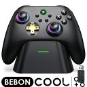 【300円クーポン★PCに無線接続】Switch/Switch2 コントローラー スイッチ2 プロコン Nintendo Switch Proコントローラー マクロ機能 振動 連射 1000mAh ジャイロ 触発性トリガーボタン 無線 9色変換RGB PCに無線接続 BEBONCOOL 一年保証 switch2/有機el/PC/Android/iOS対応