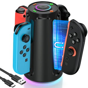 �ySwitch2�Ή���200�N�[�|���zSwitch2 �A�N�Z�T���[ 4in1�[�d�X�e�[�V���� BEBONCOOL �[�d�X�^���h �W���C�R���p Switch 2 ���Ӌ@�� ���C�g���� �[�d���[ ��̌^ ���@�\�[�d�� 4�䓯���[�d Type-c�A�_�v�^