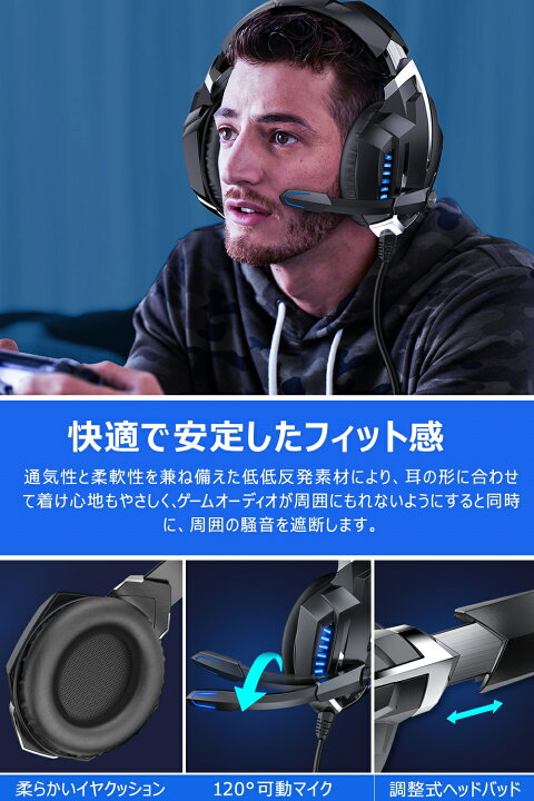 楽天市場 ゲーミングヘッドセット Switch Ps4 Pc 任天堂 ヘッドセット Usb ゲーム用 ヘッドホン ヘッドフォン 高音質 軽量 マイク付き Led ライト 3 5mm Ps4 Ps5 Pc Switch スマートフォン対応 プレゼント 1年保証 あす楽対応 Fei Miao