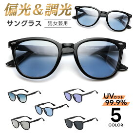 FEISEDY サングラスメンズ レディース 偏光サングラス 調光 人気 変色 UV400保護 紫外線カット釣り 薄い色 ブルーレンズ 運転 B1123