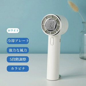 FEISEDY ハンディファン 携帯扇風機 2000mAh クーラー 冷却プレート 10段階風量 冷却モード 小型扇風機 ハンディ扇風機 手持ち扇風機 ミニ扇風機 充電式コードレス 扇風機 usb 扇風機 卓上 旅行 ギ
