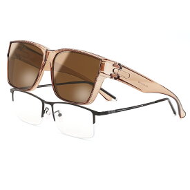 [FEISEDY]眼鏡の上からサングラス 偏光レンズ TR90フレーム オーバーサングラス 大きめ UV400 紫外線カット 運転用 レディース メンズ B1335