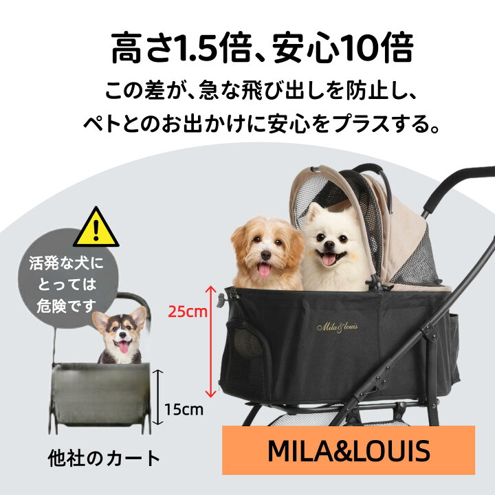 楽天市場】【クーポンで7999円】【4.5KG超軽量】ペットカート 3way 
