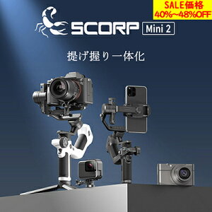 u40~48%OFF ݌ɏv FeiyuTech SCORP Mini 2 X^rCU[ JWo ANVWo X}z Wo iPhone 3u␳ AIgbLO Rt ^ s YouTube TikTok Vlog 
