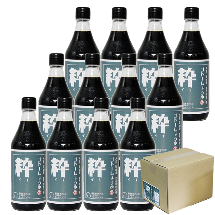 楽天市場】九州 醤油 さしみしょうゆ 500ml|【粋】×12本選べるケース