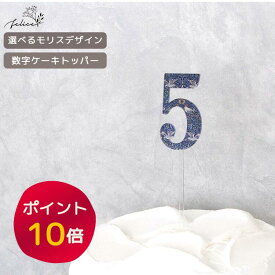 【ポイント10倍！6/4(火)20:00～6/11(火)1:59】【モリスデザイン】数字 × 7種類から選べる ケーキ トッパー アクリル製 morris 誕生日 準備 祝い プレゼント かわいい 可愛い 人気 シンプル ナチュラル インスタ おしゃれ ナンバー デコレーション お祝い