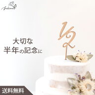 ケーキトッパー 1/2｜ハーフバースデー ケーキトッパー half birthday｜半年記念 月齢フォト ケーキ飾り …