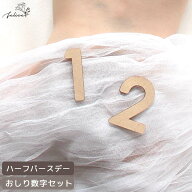 おしりに乗せるレターバナー【1＆2】 木製 1/2 Half ハーフバースデー 半年 記念日 おしゃれ ウッド かわ…