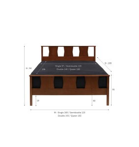 ACME Furniture�i�A�N���t�@�j�`���[�jBROOKS BED�i�u���b�N�X �x�b�h �j/ �Z�~�_�u���E�_�u��