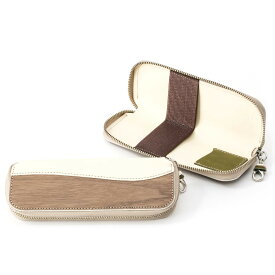 VARCO REAL WOOD Zip pen case ジップペンケース メンズ レディース 本革 天然 ペンケース 木 ウッド レザー 日本製