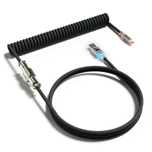 ATTACK SHARK C01ULTRA �L�[�{�[�h �R�C���P�[�u�� ���E�� �q��R�l�N�^�t�� RGB���C�g���� Type-C USB-A �_�u���X���[�u ���ϋv �����^ ���J�j�J�� �Q�[�~���O ����J�X�^���Ή� �f�X�N�g�b�v�p �v��
