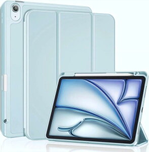 ProCase iPad Air 11C` P[X M3 (2025) / M2 (2024) / iPad Air5 (2022) / Air4 (2020) 10.9C`  NAJo[ y[ ϏՌ O܂ X^h X}[gJo[