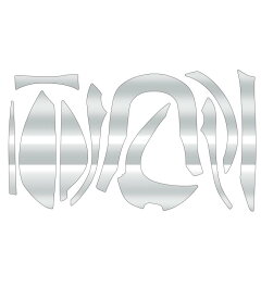 CUSTOM SEAT.JP 鎧 YOROI 07メタニウムmg用 カスタムデカール キズ防止 傷保護 ベイトリールカスタム