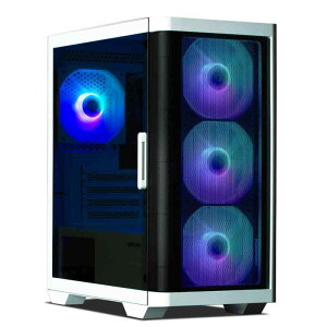 ZALMAN M4 WHITE 120mm ARGBファン 4基・RGBコントローラー搭載済み ミニタワー Micro-ATX PCケース CS8758
