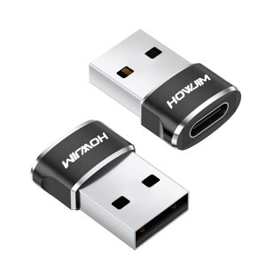 HOWJIM USB Type-C �ϊ��A�_�v�^ USB C �ϊ��A�_�v�^ �����^ �}���[�d�ƍ����f�[�^�]������ �^�C�vC (���X) to USB2.0 (�I�X) �ϊ��A�_�v�^ OTG�Ή� �C���z���Ή� �^�C�vc �ϊ� M-acBook Air i-Pa