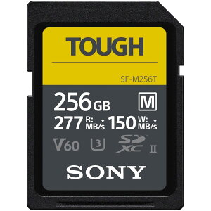 256GB SDXC�J�[�h SD�J�[�h �^�t�d�l SONY �\�j�[ UHS-II Tough M�V���[�Y Class10 UHS-II U3 V60 4K R:277MB/s W:150MB/s �C�O���e�[�� SF-M256T/T1