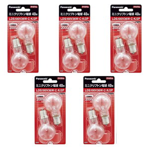 �p�i�\�j�b�N(Panasonic) �~�j�N���v�g���d�� E17���� 35�~���a 40�` 2�� LDS100V36WCK2P (5�Z�b�g)
