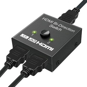 HDMI�ؑ֊� ���z�� �o�����Z���N�^�[ 4K 1080p�Ή� 1����2�o�� 2����1�o�� �d���s�v �蓮�؂�ւ��� �Q�[���@ Xbox PS4 PS5 Switch �X�C�b�` HDT �t���e���r�Ή��u���{��戵�������v