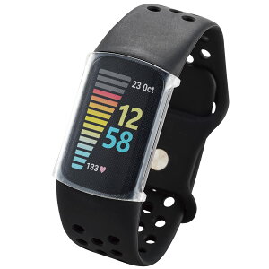 �G���R�� Fitbit Charge5 / Fitbit Charge6 �P�[�X �t���J�o�[ �\�t�g TPU ���� �N���A SW-FI221FCUCR
