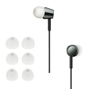 kwmobile 6x �C���[�`�b�v Sony WI-C300 / WI-C400 / MDR-XB55AP / MDR-EX155AP�Ή� �C���[�s�[�X - �����p 3�̃T�C�Y S/M/L �Z�b�g - �V���R�� �C���z���L���b�v