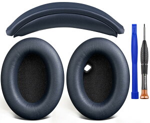 SOULWIT �C���[�p�b�h + �w�b�h�o���h �Z�b�g Sony WH-1000XM4 (WH1000XM4) Over-Ear �p �w�b�h�Z�b�g ���� �L�b�g �w�b�h�z�� �ւ� �p�b�h �򉻖h�~ �N�b�V���� DIY �w�b�h�X�g���b�v�p�b�h �C�� ���i