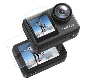 �y2���Z�b�g�zAKASO Brave 7LE �t�B���� �����K���X �t�B���� 1�� �O�t���ی�t�B���� + 1�� �t���ی�t�B���� �d�x9H �����ߗ� �w��h�~ �������� �����z�� �C�A�[�� �ɔ� �Ռ��z�� ��U�h�~ �\��