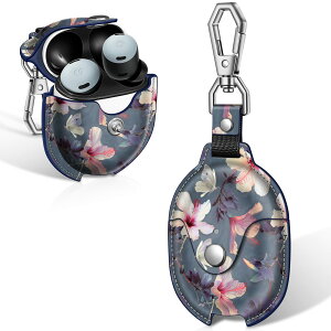 Fintie (�t�B���e�B�[) �ی�P�[�X Google Pixel Buds Pro (2022) �p �v���~�A��PU���U�[�X�����t�B�b�g���^���X�i�b�v���߃|�[�^�u���J�o�[�X�L�� �L�[�`�F�[���t��
