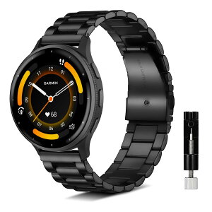 [NicMool] �o���h 22mm For Garmin Venu 4 45mm/ Venu 3/ 2 /Vivoactive 4 �����o���h �X�e�����X�� �����x���g �����ȒP �ʋC �ϖ��Ր� �ϐH�� ���v�o���h �������t�� �������߉\ For Garmin Forerunner 265/255/ 255