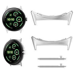 RoSoki Google Pixel Watch 3 45mm �p �o���h�A�_�v�^�[ [ 2���Z�b�g] �X�g���b�v�R�l�N�^�[ �X�e�����X���A���� �x���g ������������ �s���^�C�v�A���� �A�_�v�^�[ �X�e�����X���������� �����ȒP �y